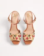 Valentino Vlogo Signature Cherryfic Platform Sandal 115Mm - Image 5